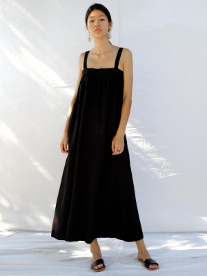 Micaela Greg Column Dress In Black