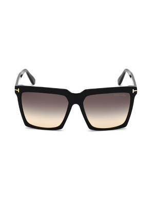 Tom Ford Eyewear Sabrina Oversized-frame Sunglasses