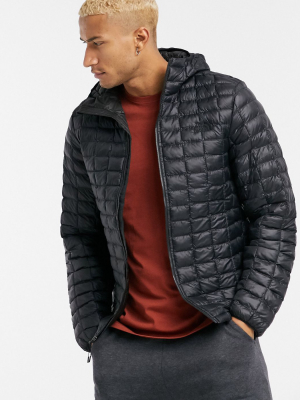 The North Face Thermoball Eco Hoodie Jacket In Black