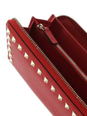 Valentino Garavani Rockstud Zipped Wallet