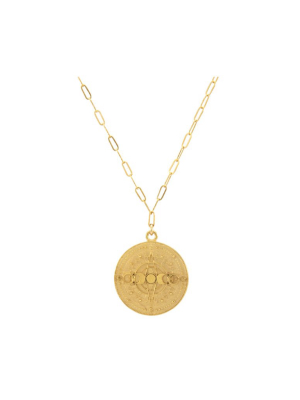 Gold Lunar Phases Necklace
