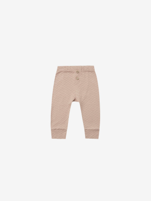 Organic Pointelle Pajama Pant - Petal