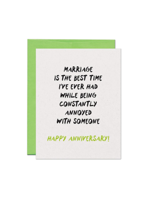 Best Marriage Anniversary Card