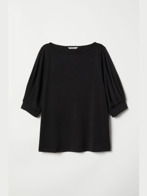 Crêped Jersey Top