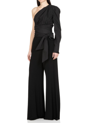 Alexandre Vauthier One Shoulder Balloon-sleeve Blouse