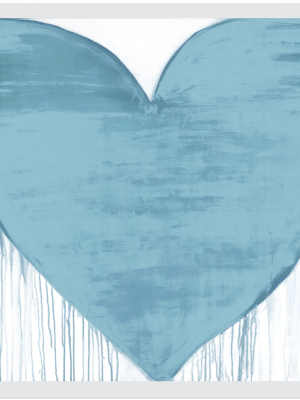 Oceans Of Love Drippy Heart Art Print