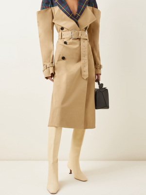 Deconstructed Cotton-gabardine Trench Coat