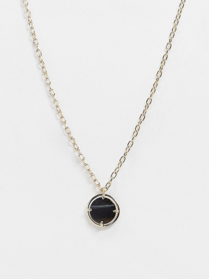 & Other Stories Necklace In Black And Gold