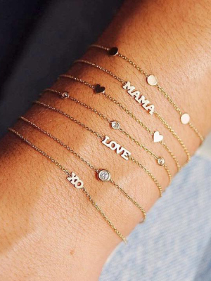 14k Itty Bitty Xo Bracelet