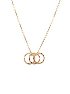 Samantha Multi Ring Necklace - Gold