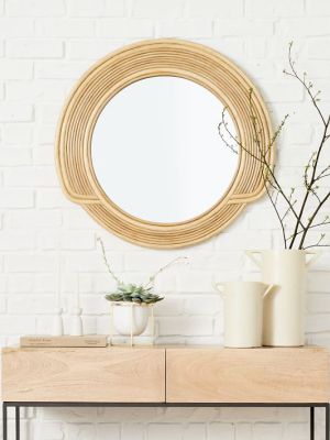 Desert Sun Mirror - Natural Cane