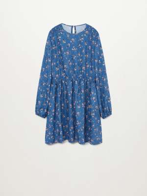 Flowy Flower Printed Dress