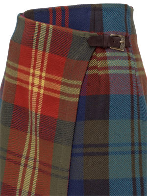 Etro Checked High Waisted Skirt