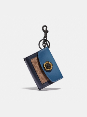 Mini Parker Bag Charm In Colorblock Signature...