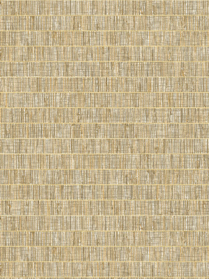 Blue Grass Band Grasscloth Wallpaper In Ginseng From The More Textures Collection By Seabrook Wallcoverings