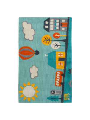 Blue Town Area Rug (3'x5') - Rizzy Home