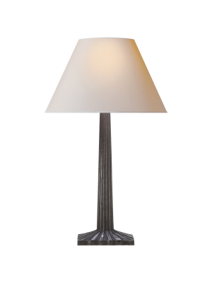 Strie Fluted Column Table Lamp In Various Colors