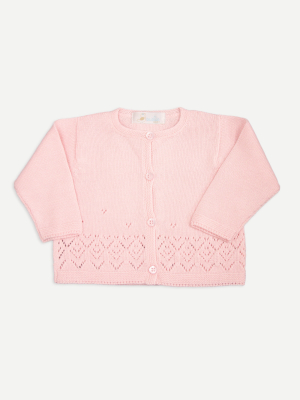 Cuclie Baby™ Pointelle Knit Cardigan