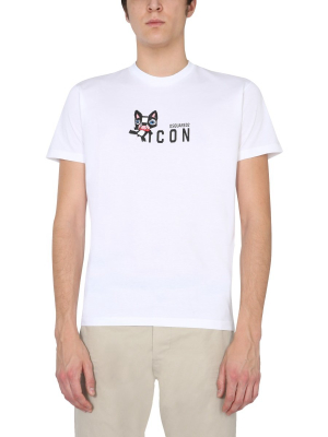 Dsquared2 Graphic Print Crewneck T-shirt