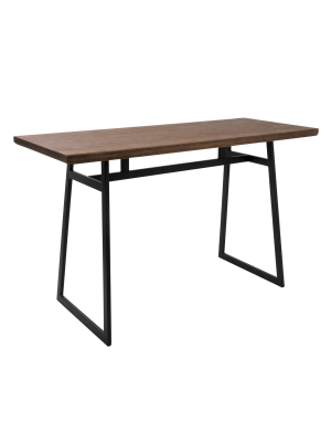 Geo Industrial Counter Table Black/brown - Lumisource