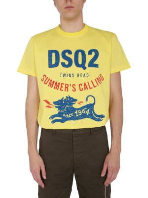 Dsquared2 Graphic Logo Printed T-shirt