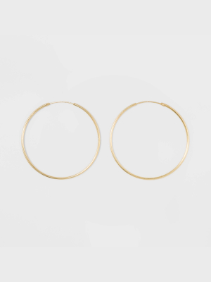 Gold Over Sterling Silver Endless Hoop Fine Jewelry Earrings - A New Day™ Gold