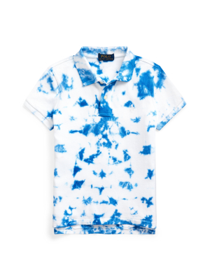 Tie-dye Stretch Mesh Polo