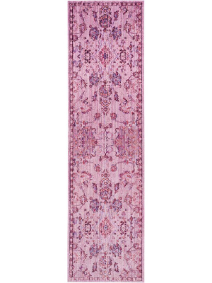 Valencia Pink/multi Runner Rug