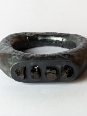 Thick Roman Bracelet (shungite, Ka+ns)