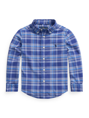 Plaid Performance Poplin Shirt