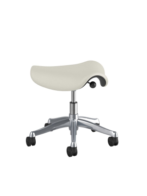 Freedom Saddle Leather Task Stool