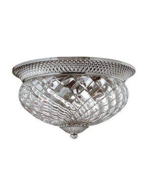 Bath Plantation Flush Mount Polished Antique Nickel