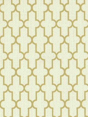 Frame Geometric Wallpaper In Ivory And Gold Design By York Wallcoverings