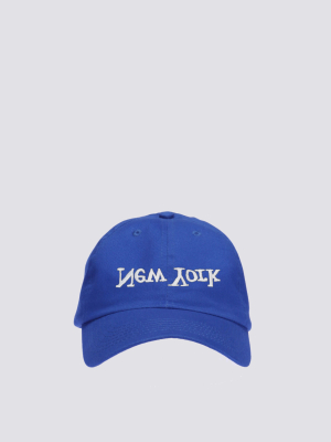 New York Embroidered Hat - Blue/white
