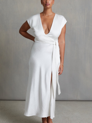 The Dreamer Wrap Dress - Ivory