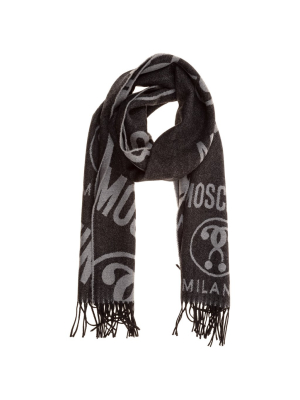 Moschino Double Question Mark Scarf