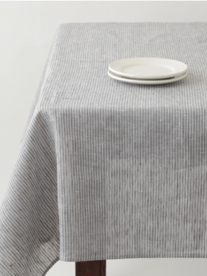 Fog Linen Striped Table Cloth