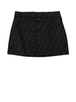 Fendi Kids Ff Motif Skirt