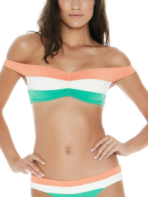 L Space Color Block Ziggy Top In Spearmint Cbzgt18-spr