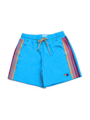 Aviator Nation Kids Flex Board Shorts - Neon Blue