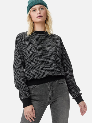 Camille Sweatshirt / Houndstooth Charcoal