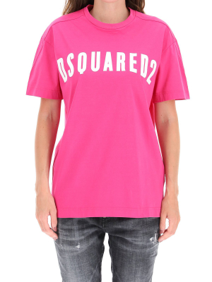 Dsquared2 Logo Print Crewneck T-shirt