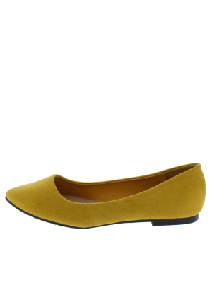 Special11w Mustard Women's Wide Width Comfort Flat