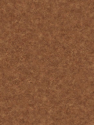 Roma Leather Wallpaper In Tawny From The Texture Gallery Collection By Seabrook Wallcoverings