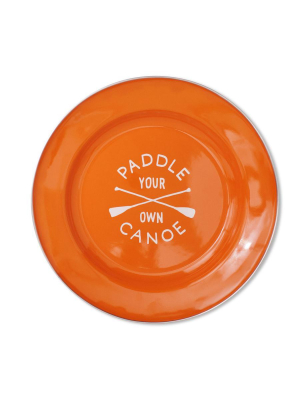 Paddle Your Own Canoe Enamel Plate Design By Izola