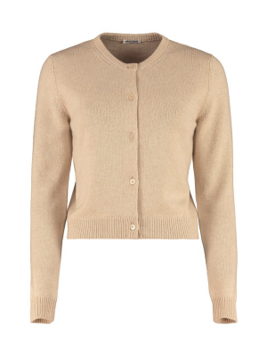 Miu Miu Crewneck Knitted Cardigan