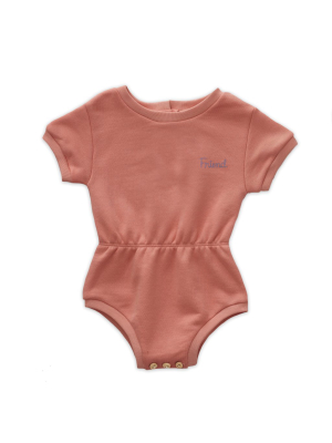 Oeuf Terry Romper - Punch Pink