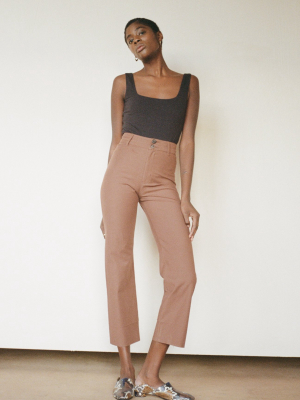 Luna Pant In Clove By Maria Stanley