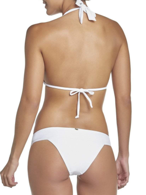 Pq Swim Water Lily Lace Teeny Bikini Bottom In White