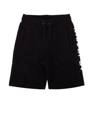 Givenchy Kids Logo Embroidered Drawstring Shorts